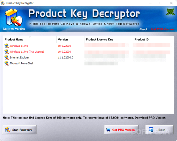 Product Key Decryptor 5.1 - Image 3